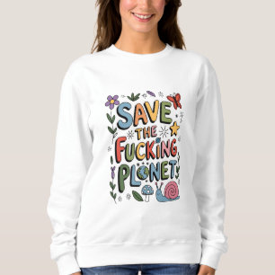 Süßer Retter des Planeten Umwelt Eco-Krieger Sweatshirt