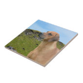 Süßer Rhodesian Ridgeback Hund Fliese (Seite)