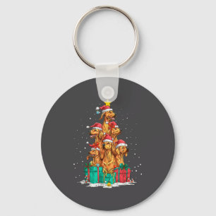 Süßer Rhodesian Ridgeback Le Hund Weihnachtsbaum X Schlüsselanhänger