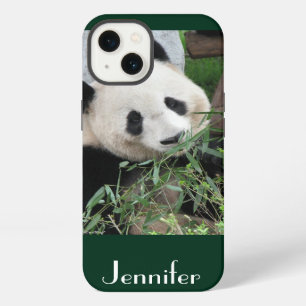 Süßer Riesenpanda Grüner Hintergrund, Name, iPhone Hülle