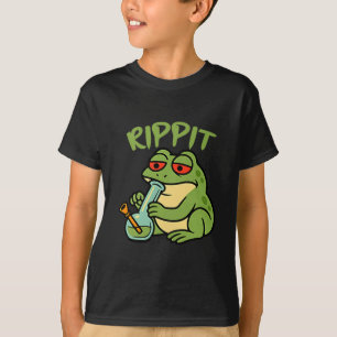 Süßer Rippit Kiffer Frosch beim Kiffen T-Shirt