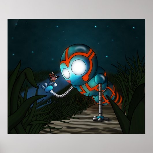 Süßer Roboter Poster (Vorne)