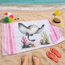 Süßer Rochen Unterwasser Kinder Strand Design