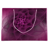 Süßer Romance pinkfarbener Marmor Große Geschenktüte (Vorderseite)