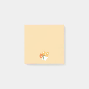 Süßer romantischer Corgi Post-it Klebezettel