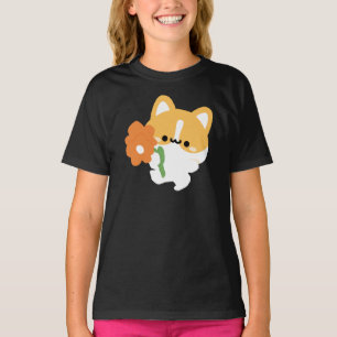 Süßer romantischer Corgi T-Shirt