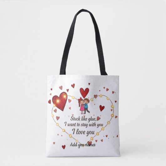 Süßer romantischer Liebeszauber Tasche (Vorderseite)