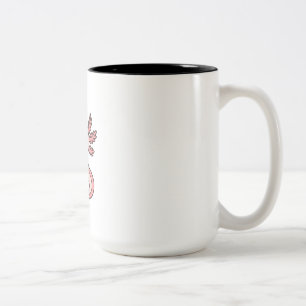 Süßer rosa Axolotl-Cartoon – Adorable Kawaii Salam Zweifarbige Tasse