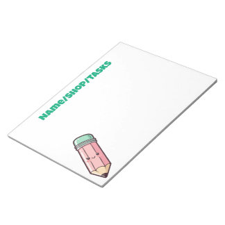 Süßer Rosa Bleistift Notizblock