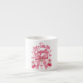 Süßer Rosa Charme-Bogen Kirsche Feminine Ästhetik Espressotasse