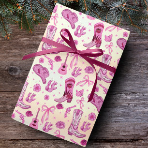 Süßer Rosa Charme Landhaus Charme Geschenkpapier