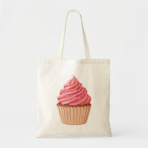 Süßer rosa Cupcake mit goldenen Streuseln