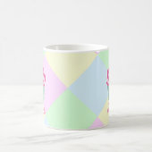 Süßer Rosa Cupcake Pastellfarben Personalisiert Kaffeetasse (Mittel)