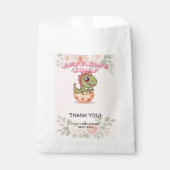 Süßer Rosa Dino schlüpft bald Geschenktütchen (Vorderseite)