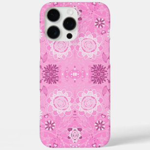 Süßer rosa exquisiter handgemalter Musterhintergru iPhone 16 Pro Max Hülle