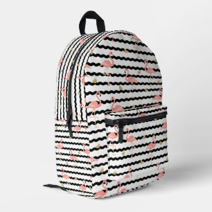 Süßer Rosa Flamingo Nahtloses Muster Bedruckter Rucksack