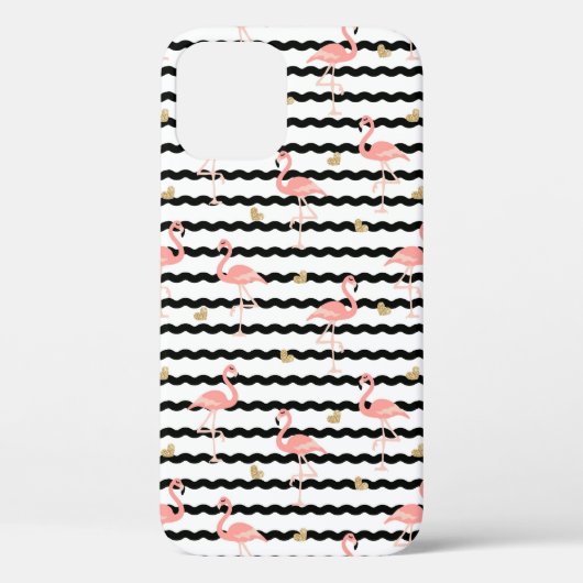 Süßer Rosa Flamingo Nahtloses Muster Case-Mate iPhone Hülle (Rückseite)