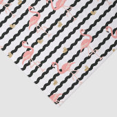 Süßer Rosa Flamingo Nahtloses Muster Seidenpapier (Ausschnitt)