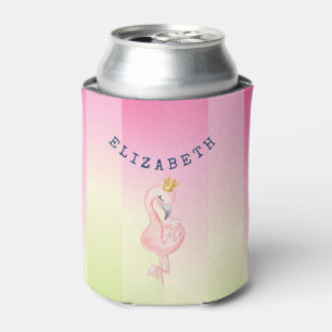 Süßer Rosa Flamingo Ombre gestreift Dosenkühler