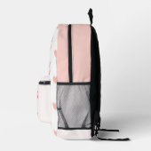 Süßer rosa Hase & Herz Muster Rucksack (Rechts)