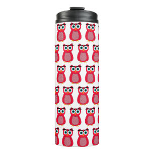 Süßer Rosa Kauz Thermosbecher