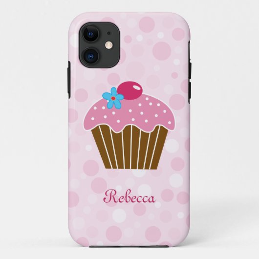 Süßer rosa kleiner Kuchen Case-Mate iPhone Hülle (Rückseite)