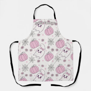Süßer Rosa-Kürbis-Halloween-Muster Schürze