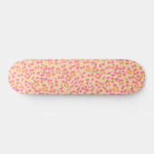 Süßer Rosa Leopard Tierdruck Glam 1 Skateboard (Horizontal)