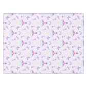 Süßer Rosa Mädchen Dinosaurier Tischdecke (Vorderseite (Horizontal))