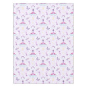 Süßer Rosa Mädchen Dinosaurier Tischdecke (Vorderseite)