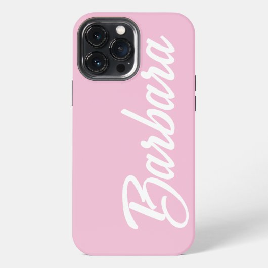 Süßer Rosa Mädchenname iPhone Hülle (Rückseite)