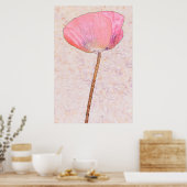 Süßer rosa Mohn ...poster Poster (Küche)