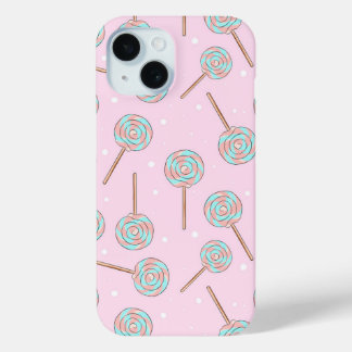 Süßer Rosa-Pastell-Lutscher Nahtloses Muster Case-Mate iPhone Hülle
