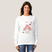 Süßer Rosa Pilz Pullover (Vorne ganz)