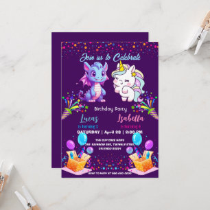 Süßer Rosa Regenbogen Einhorn Dinosaurier 2. Gebur