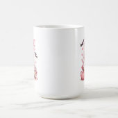 Süßer rosa Schleifen-Geist Halloween Kaffeetasse (Mittel)