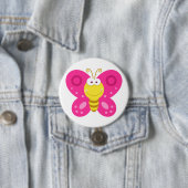Süßer Rosa Schmetterling Button (Beispiel)