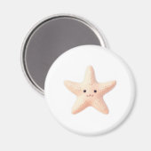 Süßer Rosa Seestern Magnet (Vorderseite/Rückseite)