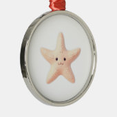 Süßer rosa Seestern Ornament Aus Metall (Rechts)