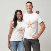 Süßer Rosa Seestern T-Shirt (Unisex)