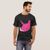 Süßer rosa Stachelrochen T-Shirt (Vorne ganz)