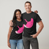 Süßer rosa Stachelrochen T-Shirt (Unisex)