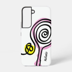 Süßer rosa Tennis-Schläger Samsung Galaxy S22 Hüll Hülle