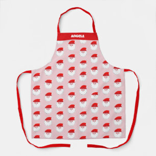 Süßer Rosa Weihnachtsmann Weihnachtsbacken Schürze