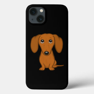 Süßer roter Dachshund Lustiger Cartoon-Wiener-Hu Case-Mate iPhone Hülle