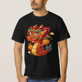 Süßer roter Drache Vektor Clipart | Chinesisches N T-Shirt