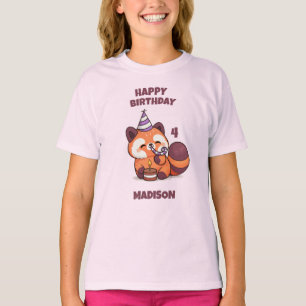 Süßer Roter Panda - Alles Gute zum Geburtstag T-Shirt