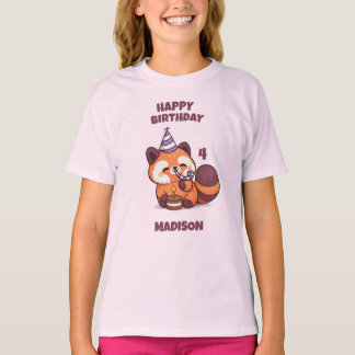 Süßer Roter Panda - Alles Gute zum Geburtstag T-Shirt