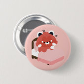 Süßer Roter Panda Button (Vorne & Hinten)
