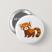 Süßer Roter Panda Button (Vorne & Hinten)